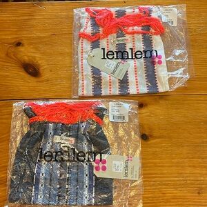NWT | 2 Lemlem bikini drawstring pouches